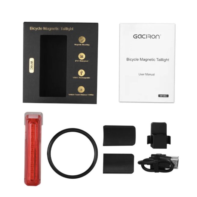Gaciron W16C Rechargeable Magnetic Bicycle Tail Light - Image 12