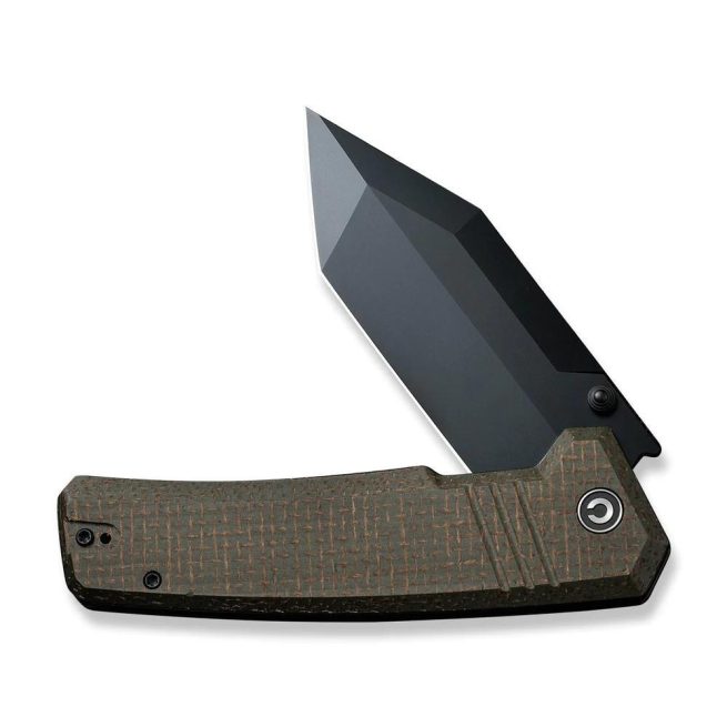 CIVIVI Bhaltair, Green Burlap Micarta with Black 14C28N Blade, C23024-3 - Image 5