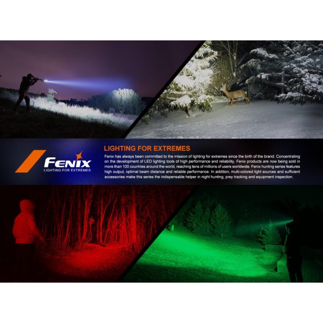 Fenix HT32 Torch with White, Red, and Green LEDs (2500 Lumens, 640 Metres) - Image 6