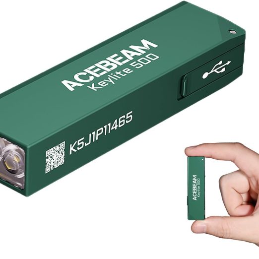 AceBeam Keylite 500 Keychain USB-C Light Teal – 500 Lumens, 70 Metres