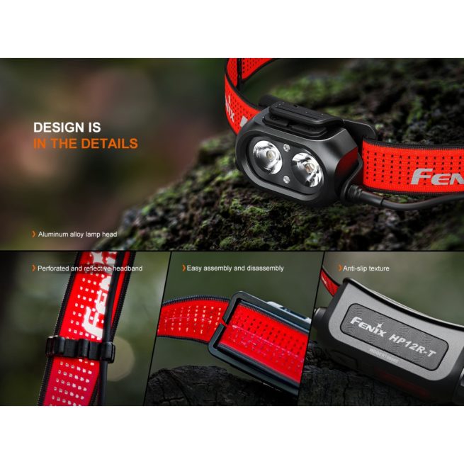 Fenix HP12R-T Separation-Style Headlamp Red - 1300 Lumens, 200 Metres - Image 12