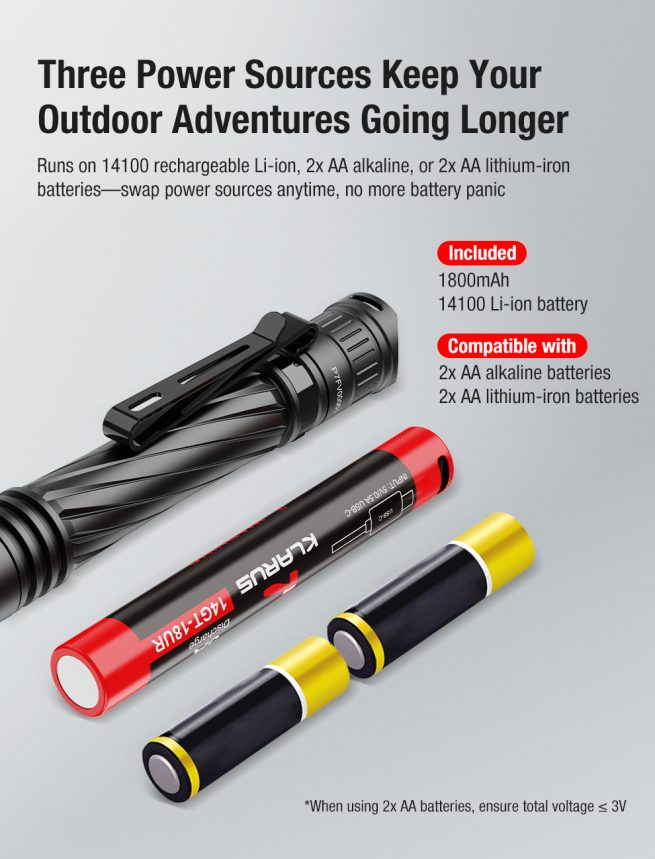 Klarus P2 EDC Compact 2AA Flashlight – 1000 Lumens, 270 Metres - Image 11