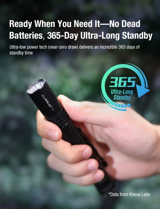 Klarus P2 EDC Compact 2AA Flashlight – 1000 Lumens, 270 Metres - Image 16