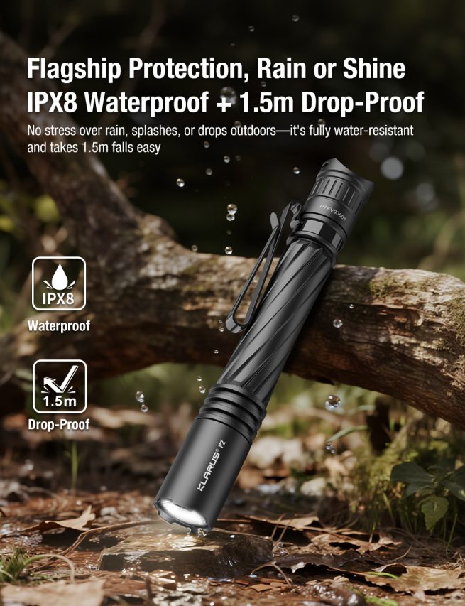 Klarus P2 EDC Compact 2AA Flashlight – 1000 Lumens, 270 Metres - Image 14