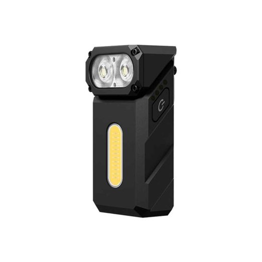 Klarus E8 EDC Triple-Light Swivel-Head Flashlight Black - 1000 Lumens