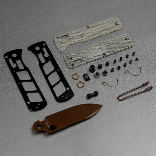 Vosteed Vombat Handle Scales Kits W0103 - Micarta - Image 4