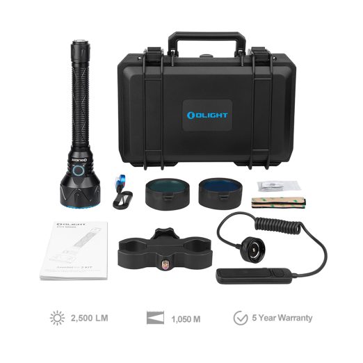 Olight Javelot Pro 2 Kit Rechargeable Long-Range Hunting Kit - 2500 Lumens, 1050 Metres