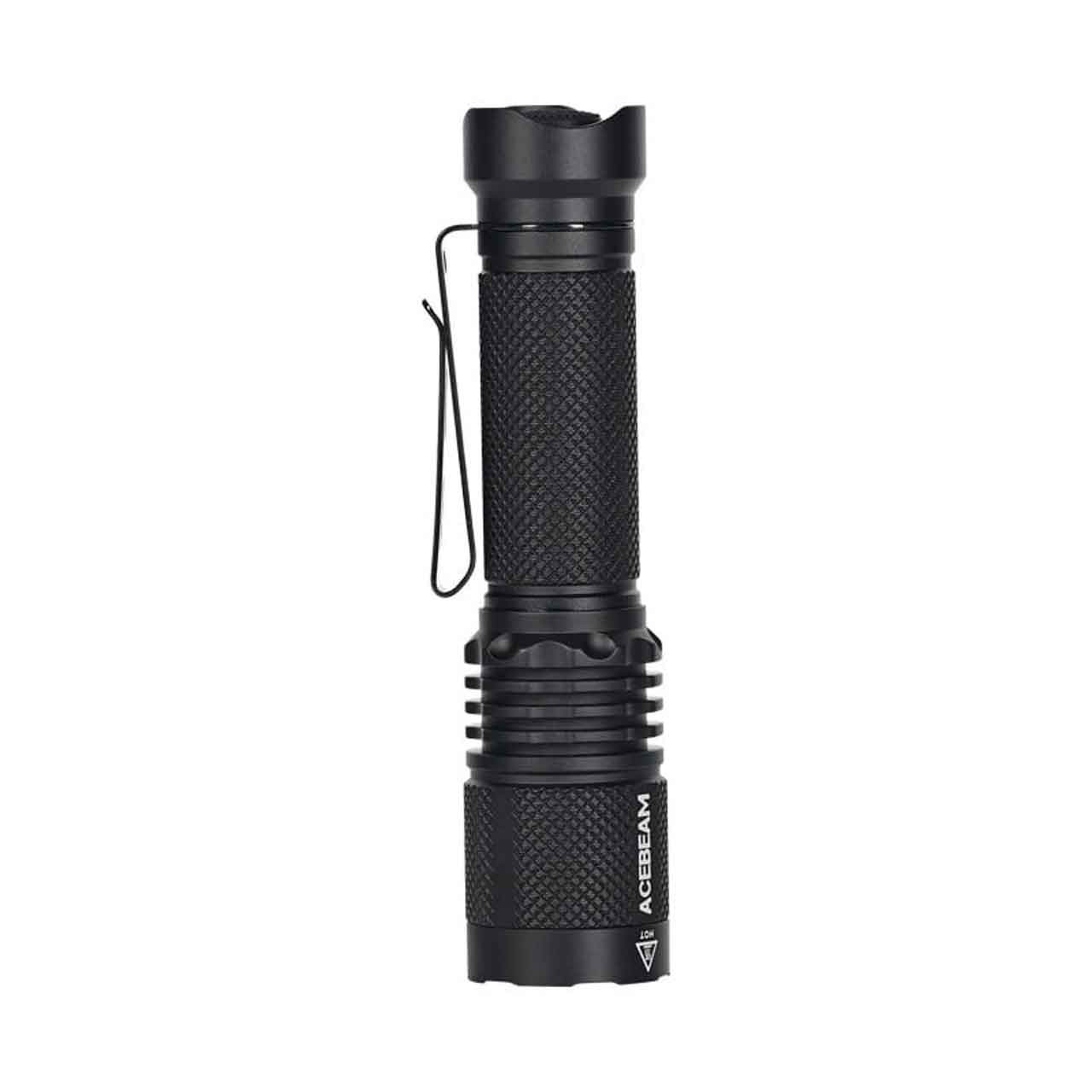 AceBeam TAC AA 2.0 Pocket EDC Flashlight – 1000 Lumens, 280 Metres (Black)