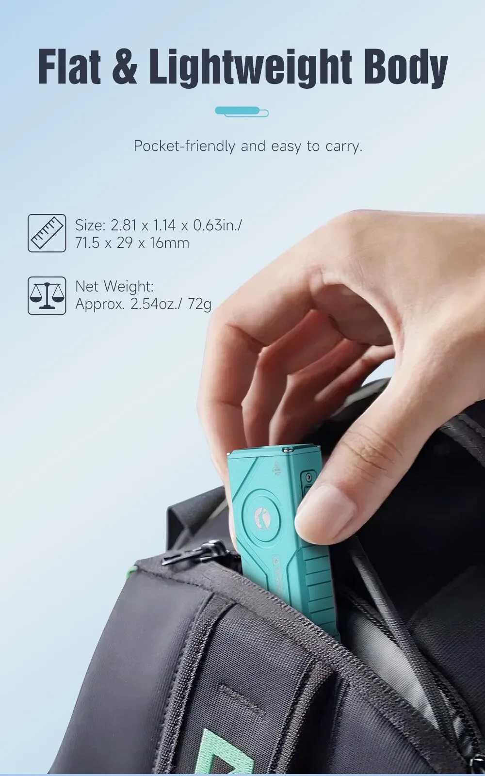 Lumintop F02 4-in-1 Mini Multifunctional Flashlight With UV RGB & Green Pointer – 1000 Lumens - Image 13