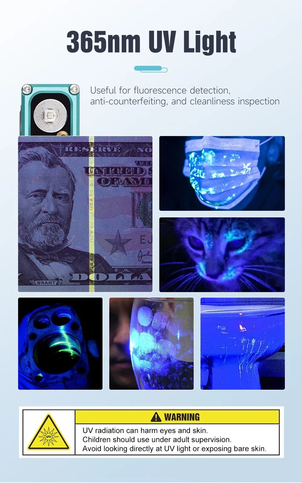 Lumintop F02 4-in-1 Mini Multifunctional Flashlight With UV RGB & Green Pointer – 1000 Lumens - Image 6