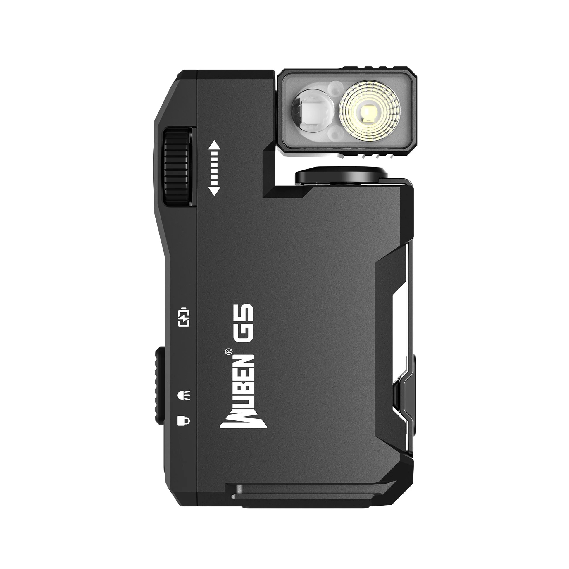 Wuben G5 Ultra Compact Rechargeable Flashlight with RGB LED (1200 Lumens) - Black