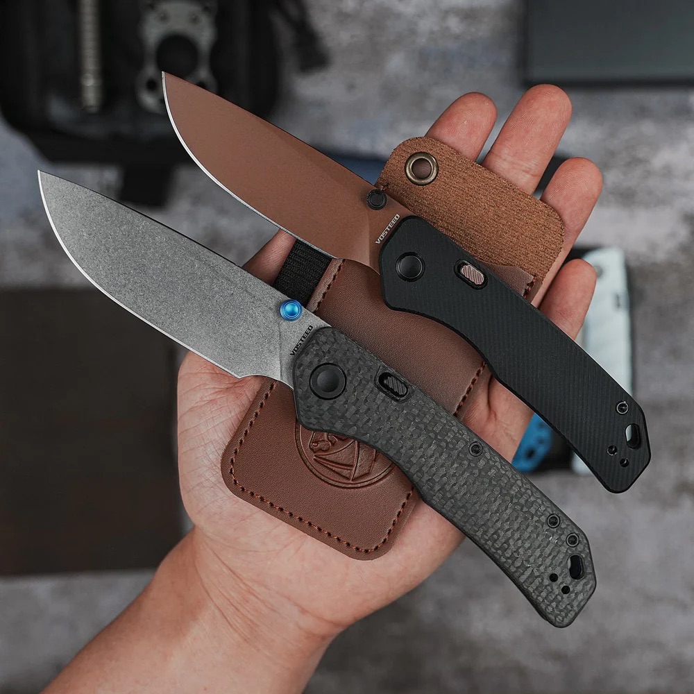 Vosteed Marten 330 - Top Liner Lock ( 3.30" 154CM Blade & Carbon Fiber Handle) - A1611 - Image 16