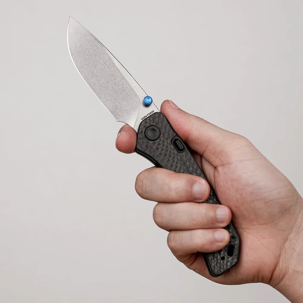 Vosteed Marten 330 - Top Liner Lock ( 3.30" 154CM Blade & Carbon Fiber Handle) - A1611 - Image 17
