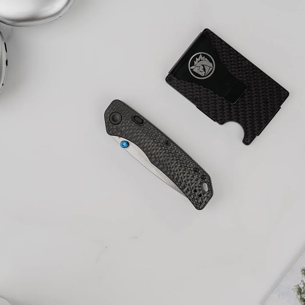 Vosteed Marten 330 - Top Liner Lock ( 3.30" 154CM Blade & Carbon Fiber Handle) - A1611 - Image 11