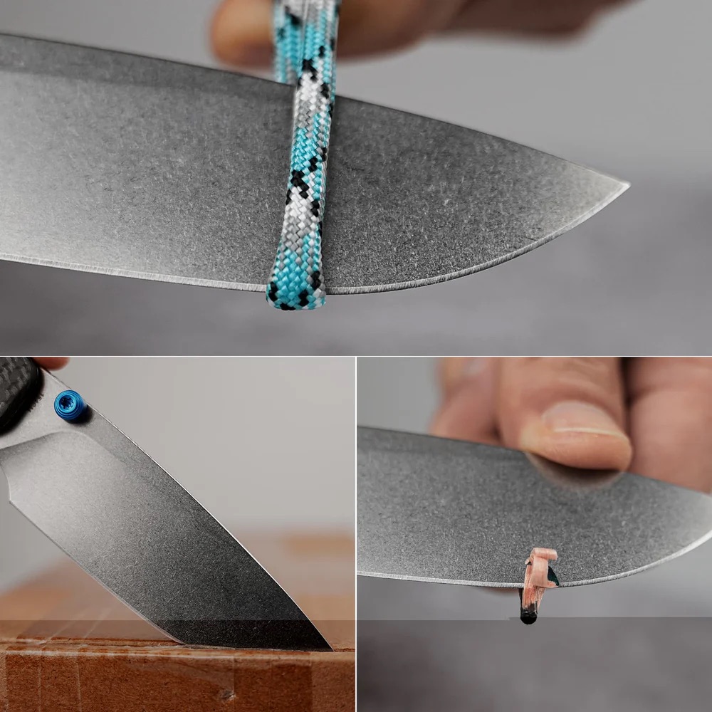 Vosteed Marten 330 - Top Liner Lock ( 3.30" 154CM Blade & Carbon Fiber Handle) - A1611 - Image 25