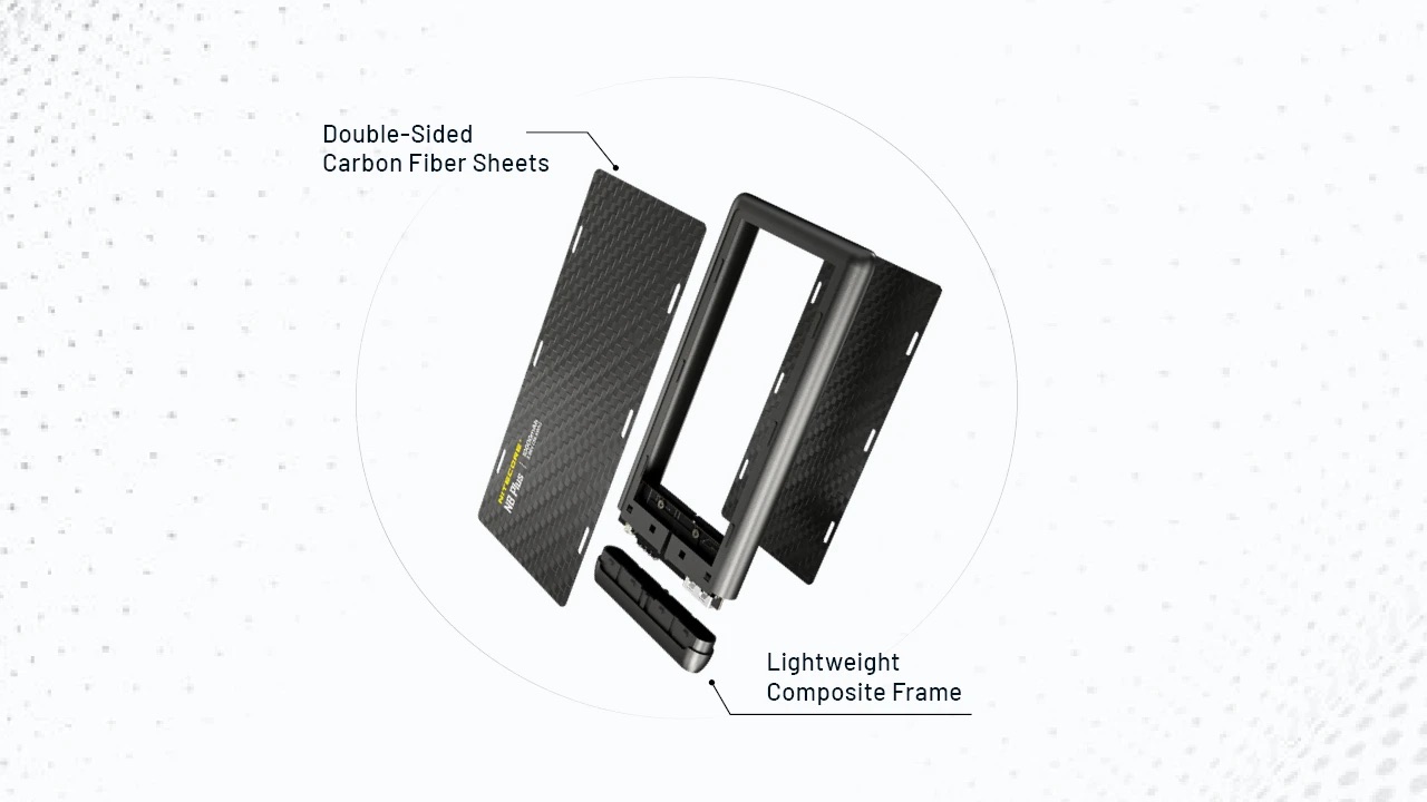 Nitecore NB Plus Ultra Lightweight Carbon Fibre Waterproof Power Bank 10,000mAh - Image 5