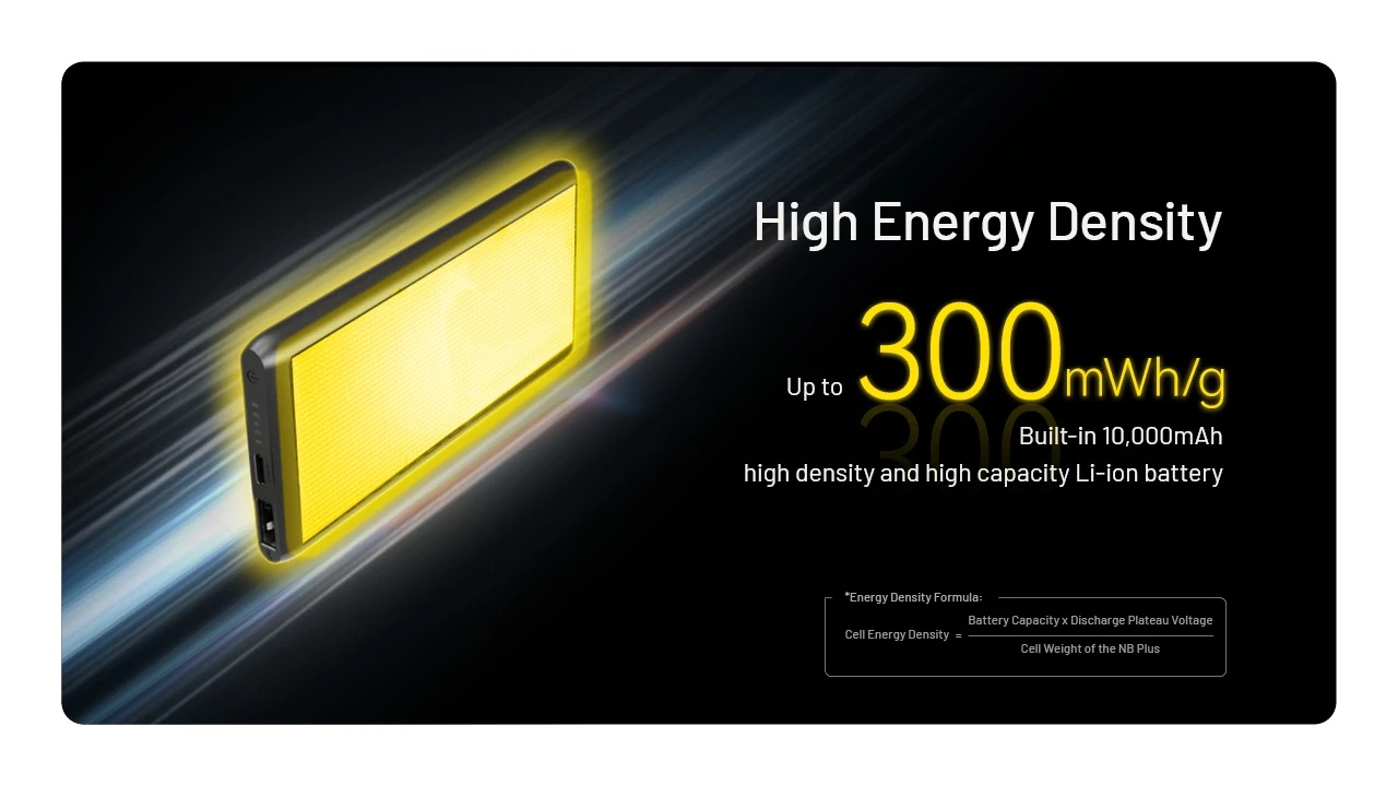 Nitecore NB Plus Ultra Lightweight Carbon Fibre Waterproof Power Bank 10,000mAh - Image 10