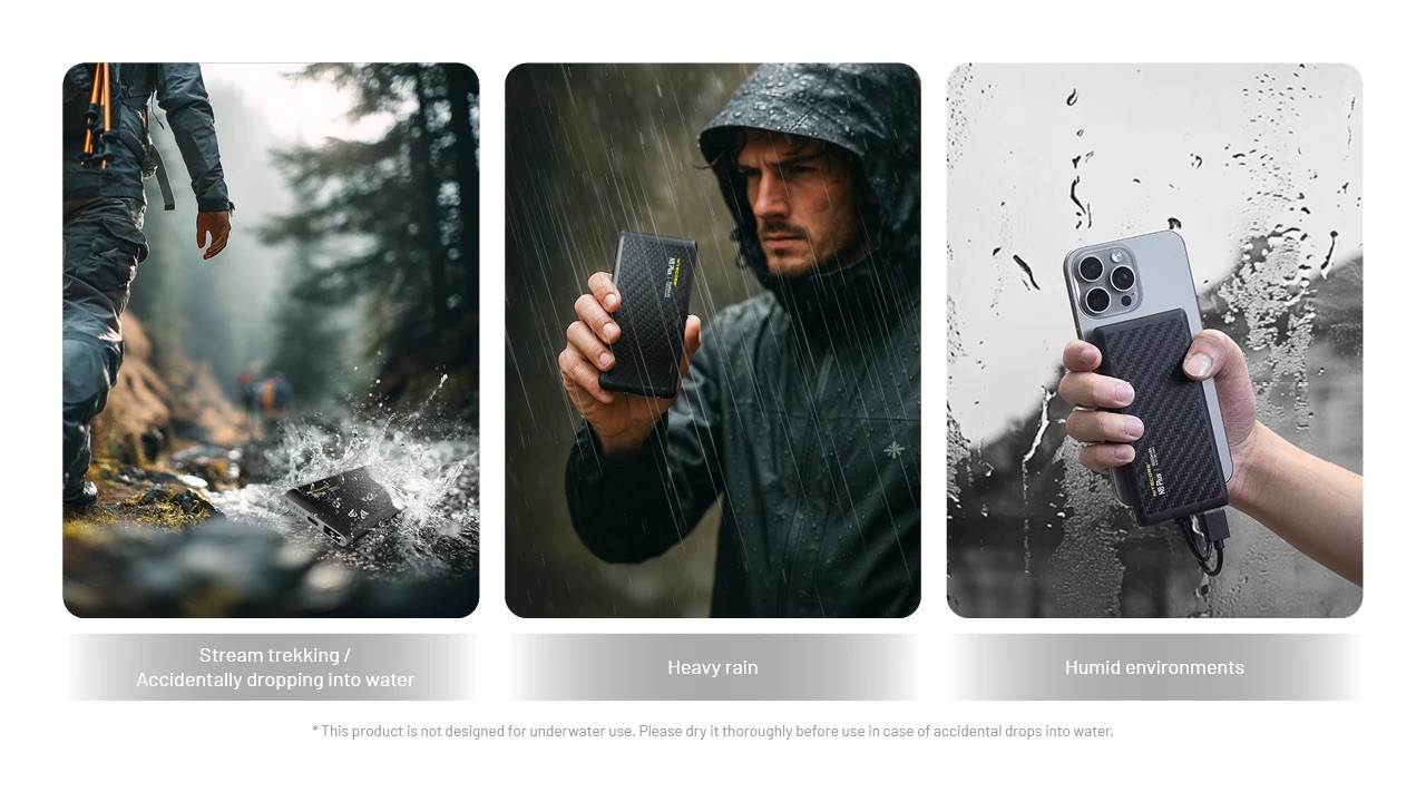 Nitecore NB Plus Ultra Lightweight Carbon Fibre Waterproof Power Bank 10,000mAh - Image 11