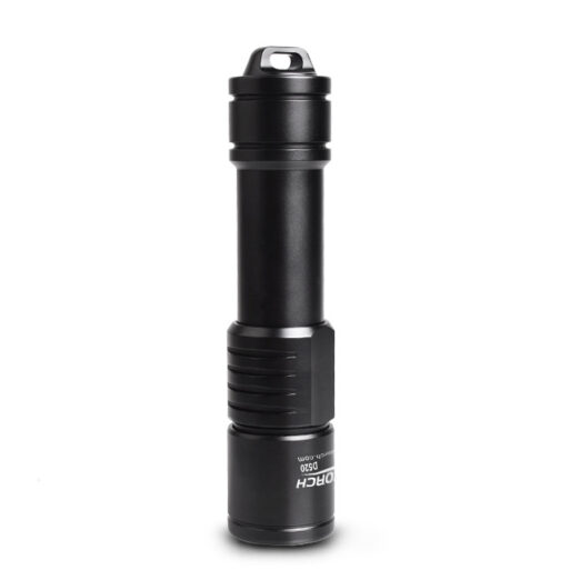 OrcaTorch D520 1000 Lumens Rechargeable Dive Torch - Black