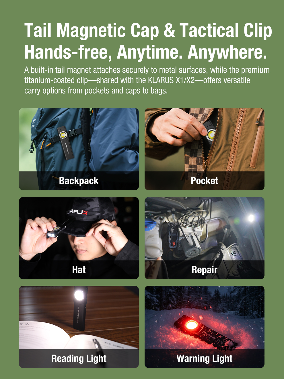 Klarus E5 Ultra Black EDC Flashlight - 850 Lumens - Image 12