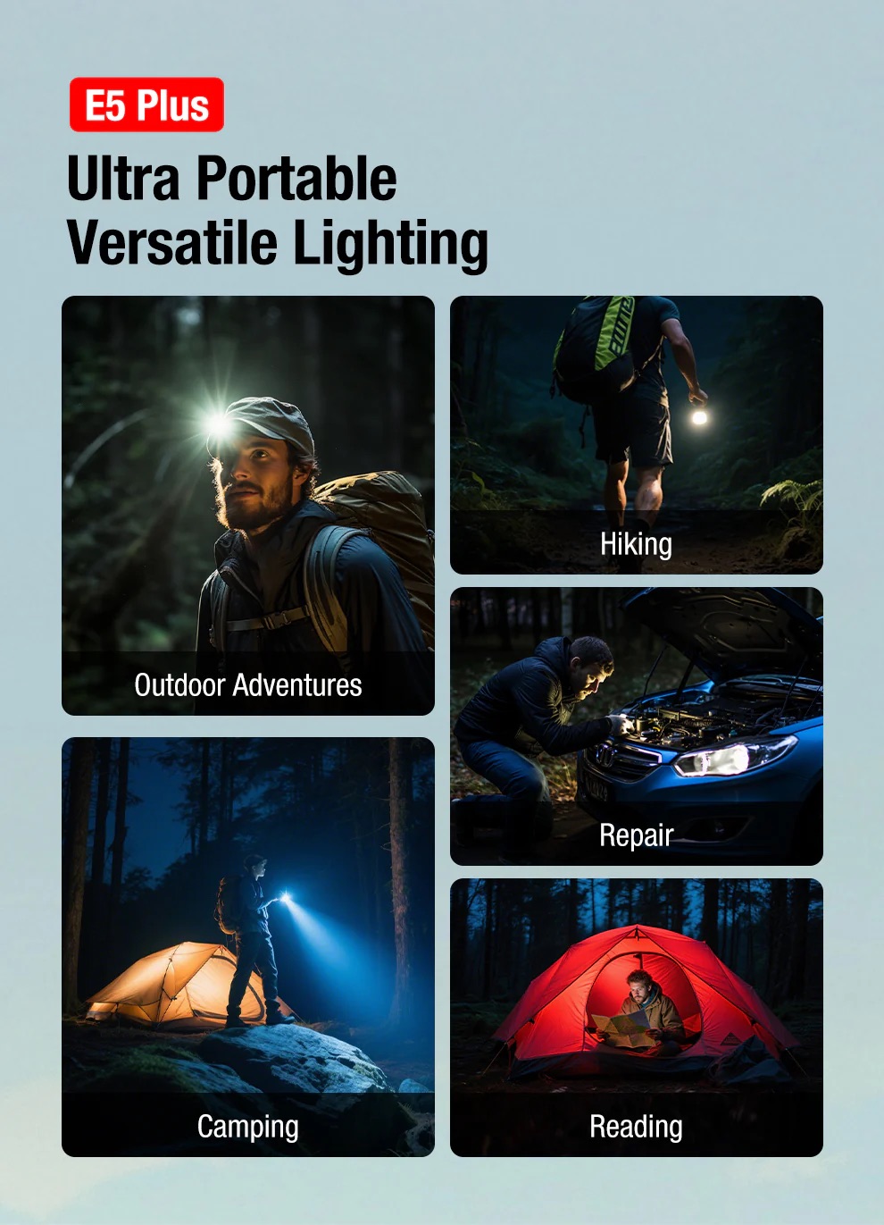 Klarus E5 Plus EDC Rechargeable Tool Light with Magnetic Base – 650 Lumens (Green) - Image 7