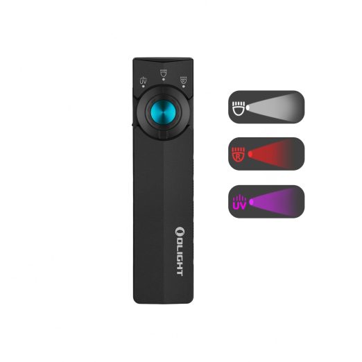 Olight ArkPro Lite EDC Torch with Multi-Light Sources (Matte Black) - 1200 Lumens, 94 Metres