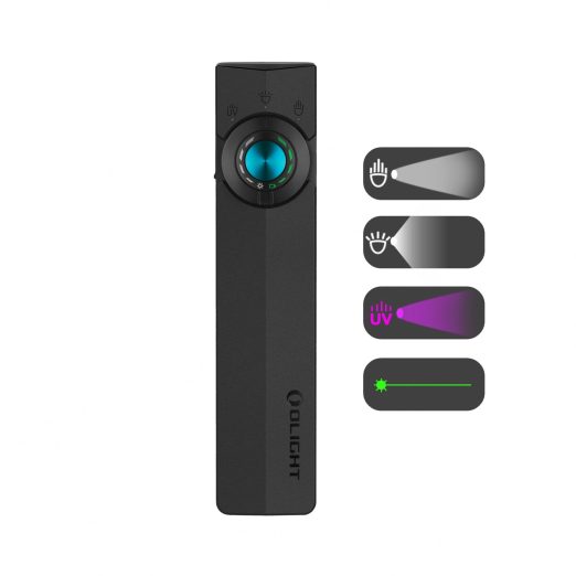 Olight ArkPro Lite Multi-Light Source EDC Torch in Matte Black – 1200 Lumens, 94 Metres