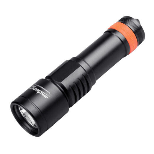 OrcaTorch D700 Black Rechargeable Dive Torch - 1700 Lumens