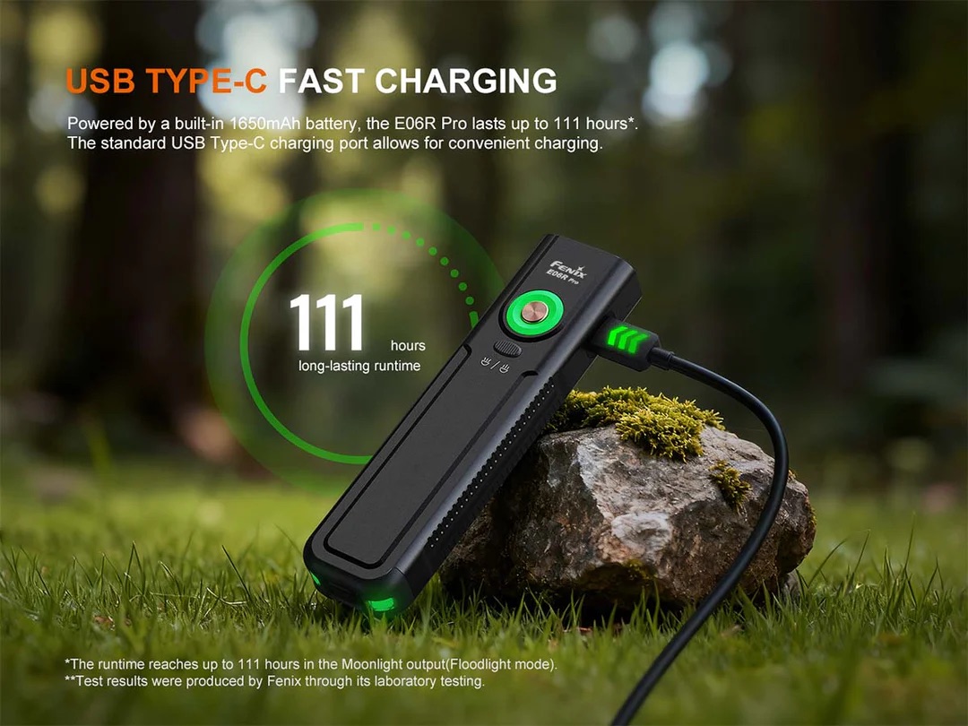 Fenix E06R Pro Flat Flashlight with UV & Red Laser Modes - 1600 Lumens, 160 Metres (OD Green) - Image 14