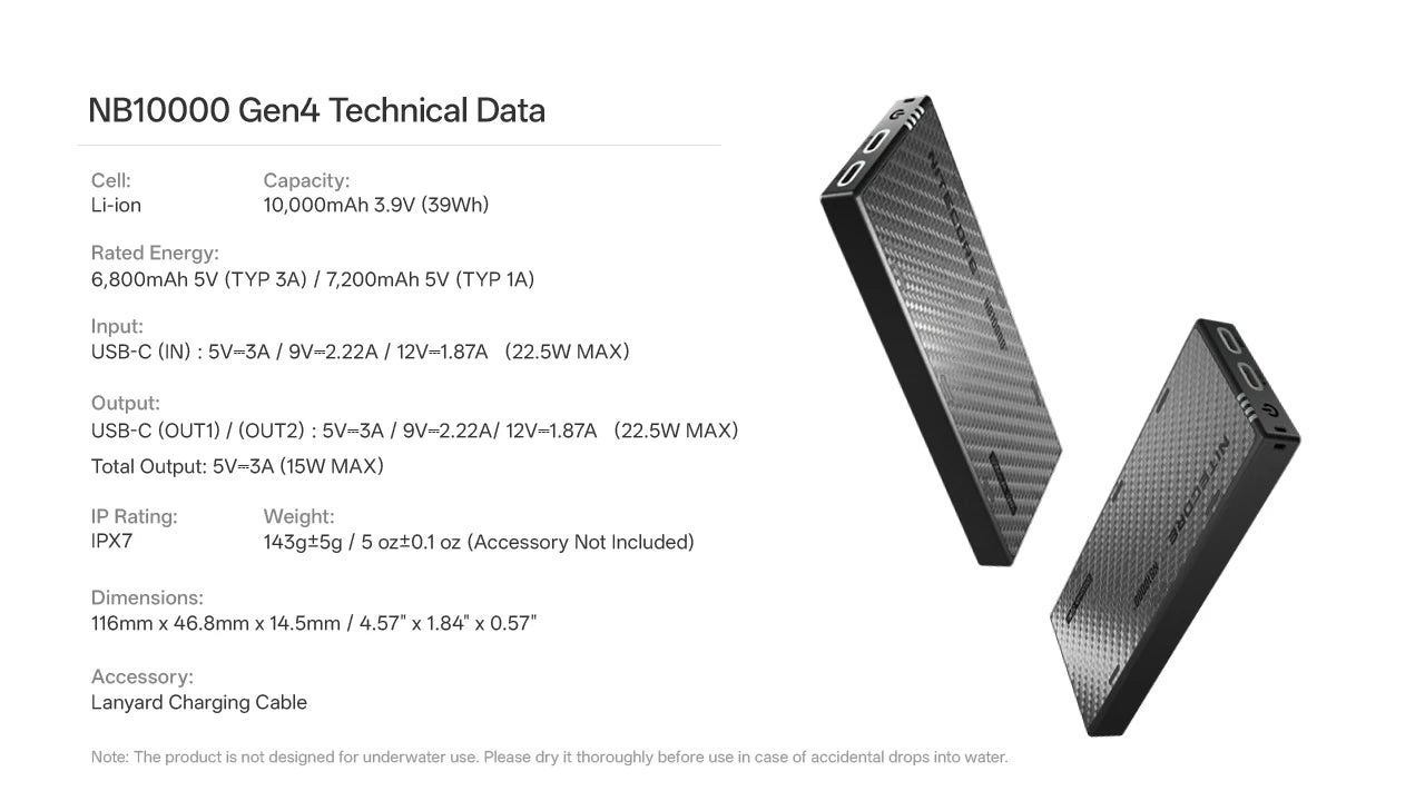 Nitecore NB10000 Gen4 - Image 2