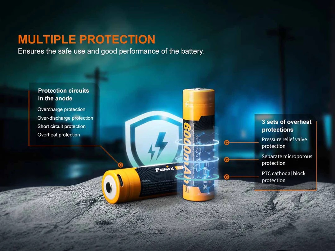 Fenix 21700 6000mAh ARB-L21-6000B Li-ion Rechargeable Battery & Power Bank - Image 5