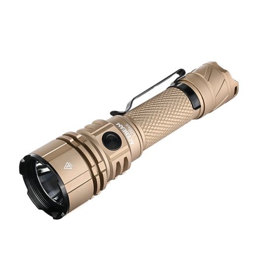AceBeam L16 2.0 Compact Tactical Rechargeable Flashlight - 3000 Lumens, 713 Metres (Desert)