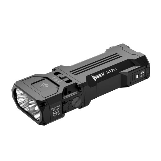 Wuben X1 Pro 12300 Lumens Rechargeable Power Bank EDC Torch (Black)