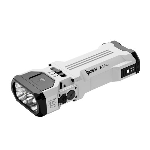 Wuben X1 Pro 12,300 Lumens Rechargeable Power Bank EDC Torch (White)