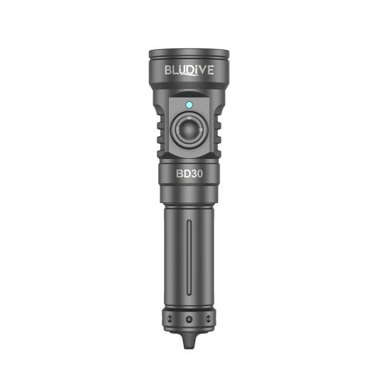 BluDive BD30 3000 Lumen Dive Light – 134° Wide Beam Scuba Video Torch, 150m Waterproof, USB-C 21700 Rechargeable, Dual White & UV